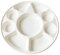 ECOFLAVOUR ADD THE GOODNESS Disposable 9 Compartment Heavy-Duty Plates Eco-Friendly Compostable Sugarcane Paper Plates - Pack of 25