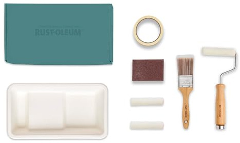 Rust-Oleum Ready to Roll - Eco Paint Kit (Small) - Bathroom Wood & Cabinet Matt Ocean Blues