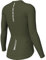 Lo.gas Radtrikot Damen Langarm,Fahrradtrikot Rennrad Trikot Atmungsaktiv Frauen Fahrrad Shirt Sommer Fahrradjacke Radfahren Top Mit 3 Taschen Olivgrün L