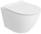 LAVITA Wand-WC Sofi Slim White Abattant de WC suspendu avec système d'abaissement automatique et charnières en métal Blanc mat 365 x 490 x 395 mm