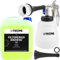TECPO Druckluft Reinigungspistole mit Tornado-Effekt + Polsterreiniger, 5 Liter