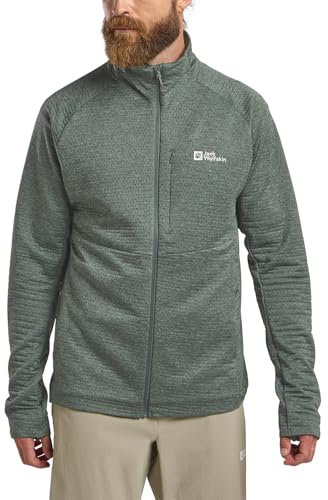 Jack Wolfskin Herren Taiga Fz M Fleece-Jacke, Slate Green, L EU