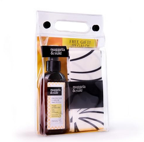 Nuggela & Sulé Kit Protector: Protector Capilar + Pañuelo Carré Grace Classic de Regalo, Edición Limitada, Estiliza tus peinados, 100 ml