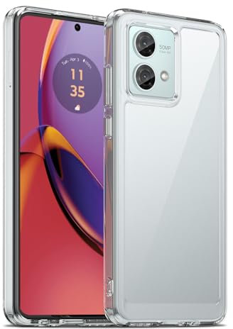 Liisooka Coque pour Motorola Moto G84 5G, Housse de Protection Antichoc, Anti-Jaunissemente, Anti-Rayures, Case Arrière Rigide en PC, Étui TPU Ultra-Mince, Transparente