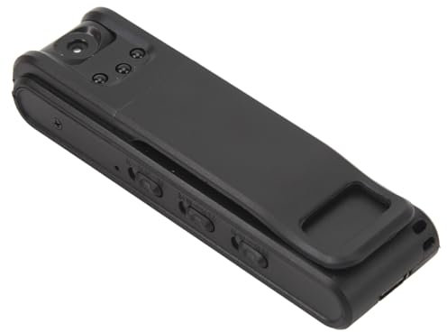 Denash Mini Videoregistratore, Mini Telecamera Portatile con Visione Notturna per Guardie Giurate
