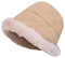 Warmer Plüsch-Anglerhut, Ohren, Pullover, Hut, Waschbecken, Hut, Visier, Fotohalter, beige, M