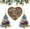 3PCS Book Christmas Tree Ornaments, Christmas Ornaments For Book Lovers, Stacked Books Pendant Christmas Hanging Gift Decorations for Christmas Tree (book ornaments 2)