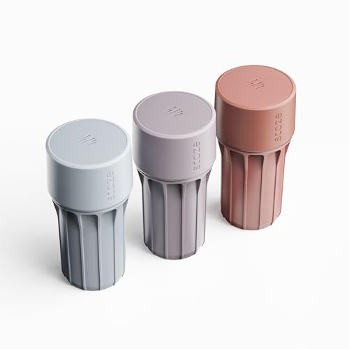 Staze Vakuumversiegelte Vorratsdosen (148 ml) | Patentierte geruchsdichte Behälter | Kräuter- und Lebensmittelaufbewahrungsbehälter mit UV-Schutz – (COSMIC TRIO)