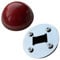 CRICKET-GIFTS - Half Cricket Ball Bottle Opener | Multipurpose Fridge Magnet & Paperweight | Durable Metal | Ideal for Cricket Enthusiasts | Compact 7.5 cm Design, Silver, Metal