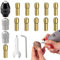 16Pcs Chuck Keys for Drill,Multi Chuck Set for Dremel Collet Nut Kit,Brass Collet Set 0.5-3.2mm Shank Replacement Accessory for Dremel（3000 4000 7700 8200）