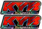 2 x Motocross-Motorrad-Aufkleber, Gabel, Showa KYB WP, Fahrrad-Aufkleber für KTM, Yamaha, CBR, Kawasaki, Ducati, Elfenbeinfarben