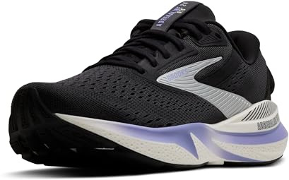 Brooks Femme Adrenaline GTS 24 Sneaker, Ebony/Blue Heron/Silver, 41 EU