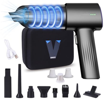Aspirateur à Main sans Fil,21000PA Mini aspirateur à Main avec Moteur sans Balai, aspirateur avec 2 Niveaux réglables, 6000mAh pour la Voiture, la Maison, Le Bureau, la Cuisine, Les Poils d'animaux.