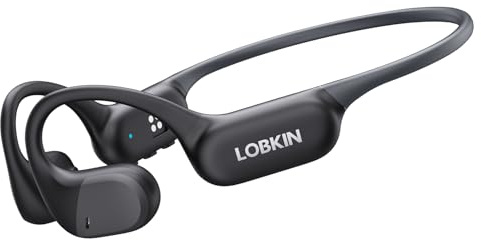 LOBKIN Open Ear Headphones, Bluetooth 6.0 Wireless Air Conduction Headphones, IPX7 Waterproof Sweatproof Sport Earbuds, 8GB Storage Comfortable Fit, ENC Lightweight Earphones for Running Cycling