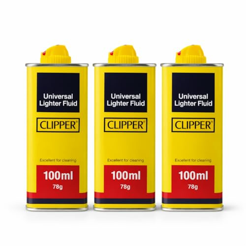 Universal Lighter Fluid Refill – 100ml Bottles (Pack of 3| Multi-Purpose Fuel for Refillable Lighters & Cleaning Use