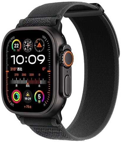 Nylon-Uhrenarmbänder kompatibel mit Apple Watch - Atmungsaktive Sport Loop-Armbänder für iWatch Series 8/7/6/5/4/3/2/1/SE/Ultra