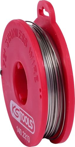 KS Tools 140.2213 Scheiben-Schneidedraht, 3-kant, 21 m