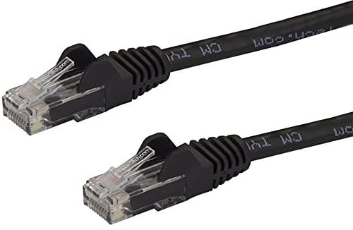 StarTech.com Cavo Ethernet CAT6 50 cm, Cavo di rete Lan RJ45 10 Gigabit 650 MHz 100W PoE, Cavo dati/patch UTP 10GbE, Testato individualmente, Certificato UL/TIA, Grigio (N6PATC50CMBK)