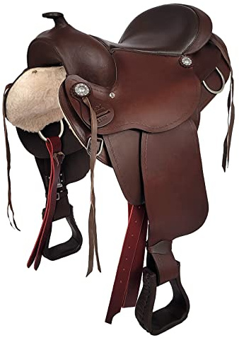 A&M Reitsport Westernsattel Austin aus Büffelleder hoher Qualität Neu, Größe:17 Zoll
