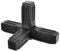 Premium Durable Square Tube Plastic Connectors with Rerinforced Steel Centre, Joints for Steel Tube 4 Way 25 x 25mm No Welding Required