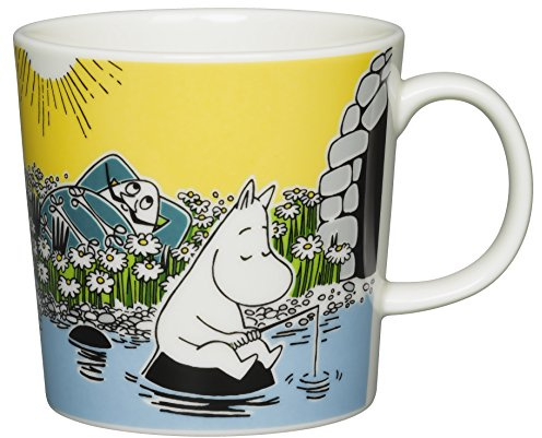 Mumin Tasse Moment am Strand, Keramik, Rund, Trinkbecher, Tasse, 0,3 Liter, Zuhause
