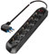 MULTIPLA MULTISIZE 6 PRESE PLURISTANDARD SPINA 10A NERA