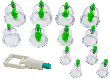 ISO TRADE Schröpfgläser Set Vakuum Massage Schröpfen Saugglocken Pumpe Neu Akupunktur Magnetische 277