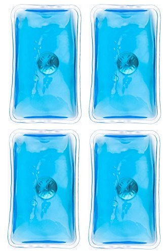 notrash2003 Taschenwärmer nach ISO 13485 Handwärmer Heat Pads Fingerwärmer Wiederverwendbare Gel - Pads Thermopads in vielen Ausführungen und Mengen (Blau - 4 Stück)