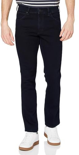 Wrangler Greensboro, Jean droit Homme, Noir (Black Back 77D), W38/L30 (Taille fabricant: 30/38)