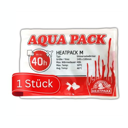 HeatPaxx Universalwärmer | HeatPack M 40h | AquaPack | Transportwärmer | Tier- & Pflanzenversand | 10 cm x 13 cm | 40 Stunden Wärmedauer (1)