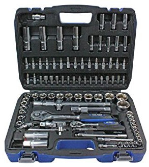 US Pro Tools 94pc Metric 1/4 & 1/2 Comprehensive Socket Wrench Set 2078