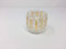 Retro Glas Lampenschirm Ersatzglas Diamantstruktur Loch 40mm (Streifen gold)