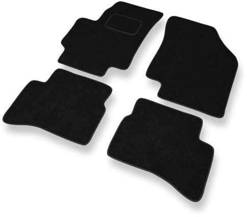 Mossa - Fußmatten Auto kompatibel mit Kia Rio II 2005-2011 4 STK. schwarz S | Hatchback, Limousine