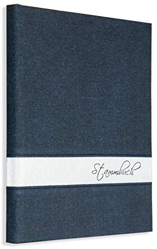Stammbuch Blau Lumine FÜR ALLE FORMATE (Klassik, A5, A4) Familienstammbuch incl. 3 Stammbuchhüllen