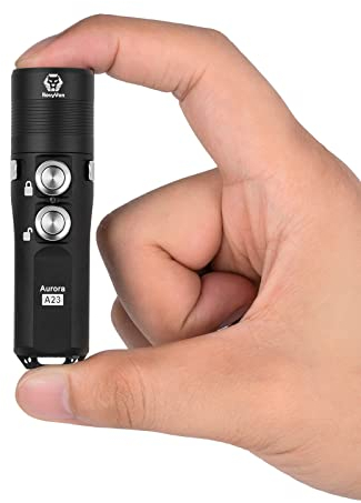 RovyVon Aurora A23 Lampe de poche LED 1000 lumens Super Bright Rechargeable EDC Keychain, 7 Modes, Waterproof pour la randonnée, l'extérieur, l'urgence