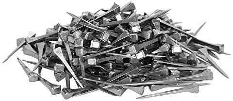 AMONIDA Hochwertiger Hufnagel aus Stahl, 250 Stück E4-Hufeisennagel, verschleißfestes Pferdewerkzeug Hufeisennagelzubehör für