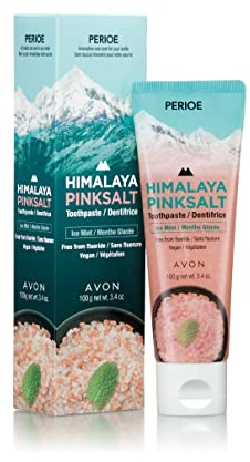 PERIOE Flouridefreie Himalaya-Salz-Zahnpasta, 10 ml – Ice Mint mit Aloe Vera | Vegan, tierversuchsfrei, parabenfrei, Zahnbelag & Zahnsteinentferner Mundpflege Reisegröße Zahnpasta
