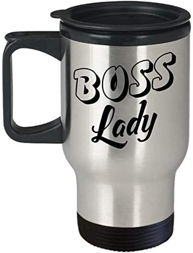 BOSS Lady Silver Insulated Travel Tea/Coffee Mug.
