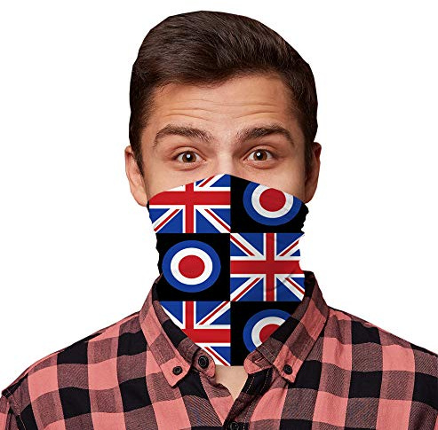 MOD Target Union Jack Design Neck Warmer Neck Tube Biker Snood