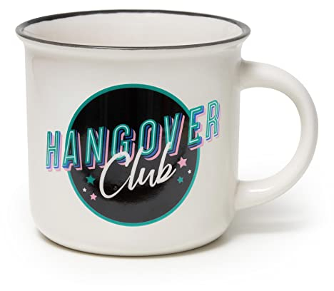 Legami - Cup Puccino, Tazza in Porcellana New Bone China, Tema Hangover, Take a Break Collection, Capacità 350 ml, Lavabile in Lavastoviglie, Utilizzabile in Microonde