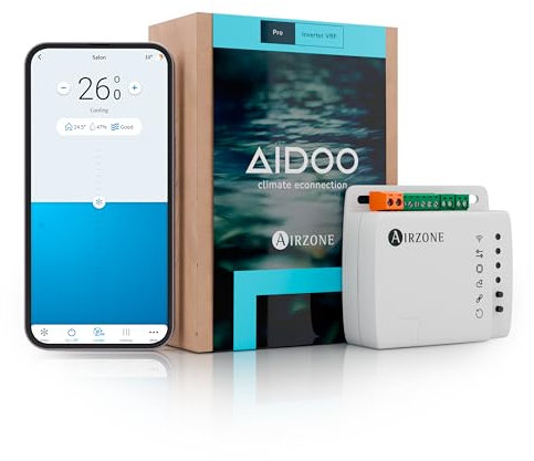 AIRZONE | Aidoo Pro Control de Aire Acondicionado | Compatible con HITACHI RPI| Integración en Sistemas Nuevos y Antiguos | Inverter/VRF | Domótica | Wi-Fi | AZAI6WSPHIT