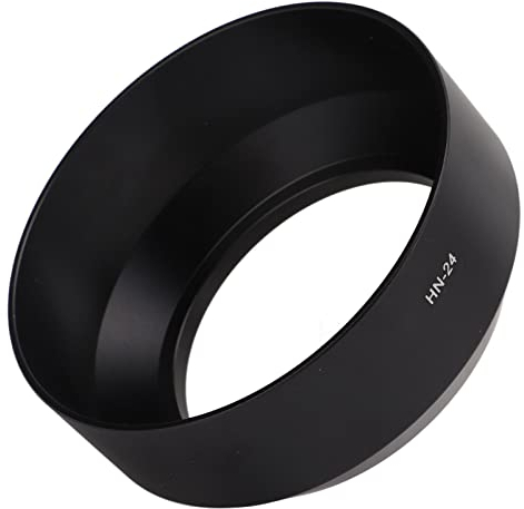 Goshyda Paraluce per Fotocamera, Paraluce per Fotocamera Completamente in Metallo HN-24, Compatibile con Obiettivo AF 75‑300 Mm F / 4.5‑5.6, per Retroilluminazione, Luce