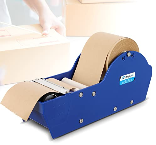 Water-Activated Tape Dispenser, Manual Kraft Gum Tape Dispenser, Blue