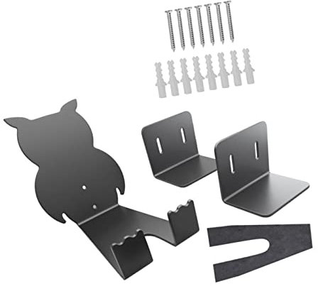 DOITOOL Gestelle 1 Set Zubehör Zum Aufhängen Für Zuhause Radfahren Wandform Display Garagenhaken Niedlich Geformt Für Innenbereich Schwarze Halterung Pedalständer Aufhänger