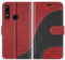 BoxTii Cover per Huawei P Smart Z / Y9 Prime 2019, Custodia in PU Pelle Portafoglio per Huawei P Smart Z / Y9 Prime 2019, Magnetica Cover a Libro con Slot per Schede, Rosso