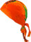 fashionchimp Zandana aus 100% Baumwolle, Bandana-Kopftuch, Bikertuch für Damen und Herren, Muster-Print (Orange-Marihuana)