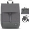 Johnny Urban Fahrradtaschen für Gepäckträger Damen & Herren Dunkelgrau - Mika Bike - 2 in 1 Fahrrad Tasche Rucksack & Gepäckträgertasche Hinten - Wasserabweisend