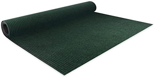 Floordirekt Nadelfilz Bodenbelag Atlas 100 x 100 cm, Grün - Meterware - pflegeleichter Gewerbe Teppichboden - schalldämmend, schwer entflammbar, rutschhemmend - Teppich Läufer - Büro Messe