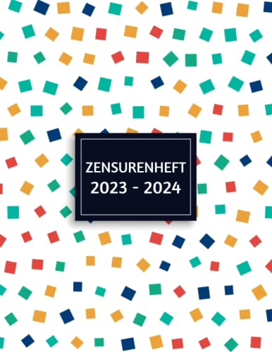 Zensurenheft: Notenheft für Lehrer - Zensurenheft mit kalender - Schulnotenheft im DIN A4 Format