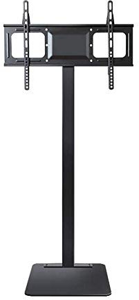 GGZONE Trolley Porta TV/Monitor Rotante Trolley Alto con ripiano Regolabile e Supporto per Schermo Piatto - Adatto a Monitor da 32 a 70 - Nero Beautiful Scenery